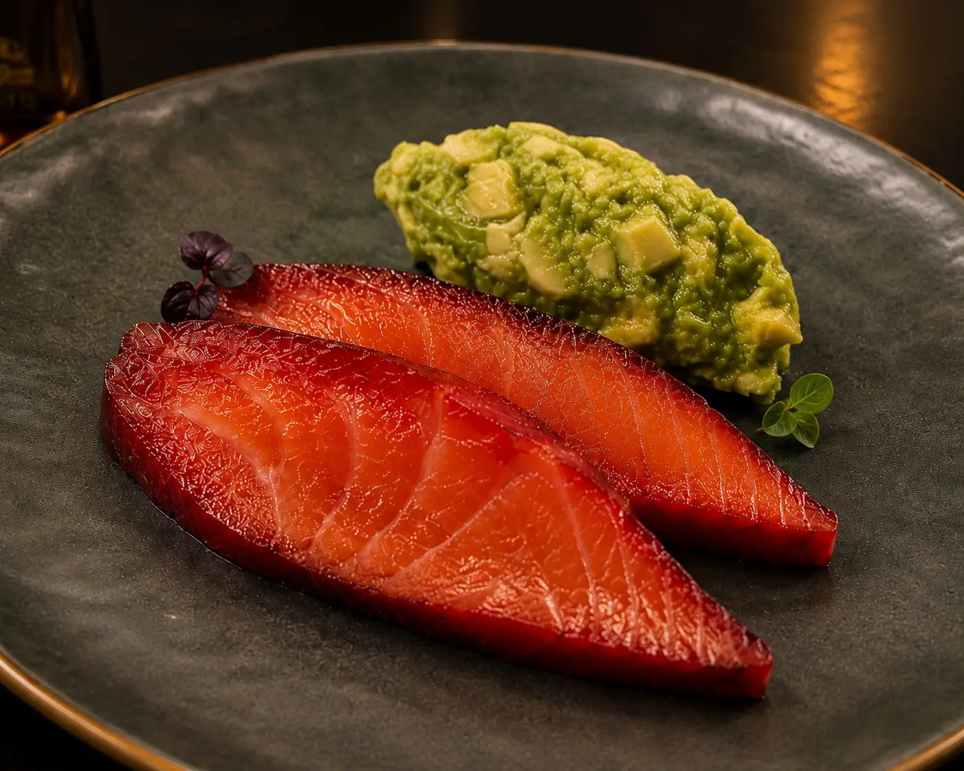 Salmone con crema verde